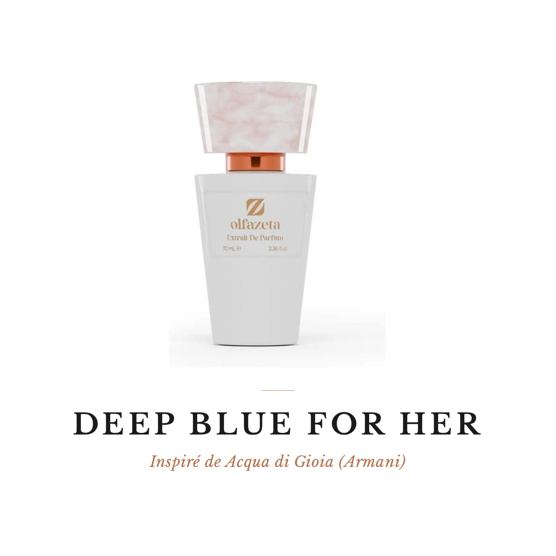 DEEP BLUE FOR HER – Inspiré de Acqua di Gioia (Armani)