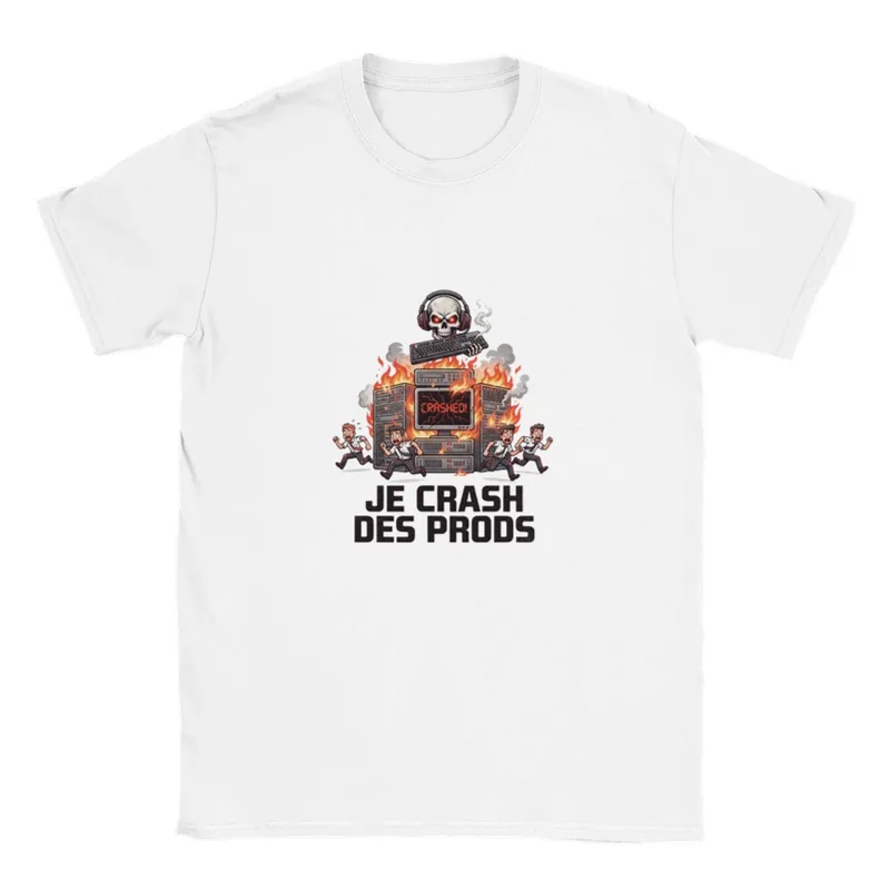 T-shirt Je crash des prods